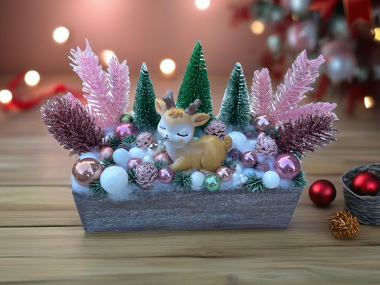 Őzikés asztaldísz